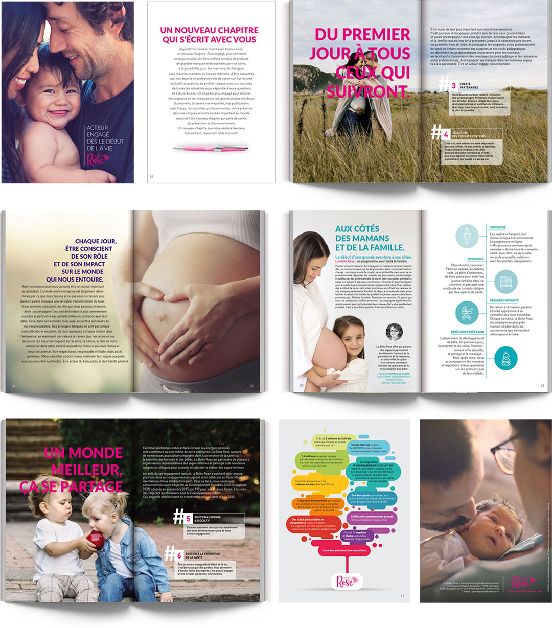 La Boîte Rose / Branding 4 32 Pages brochure la boite rose