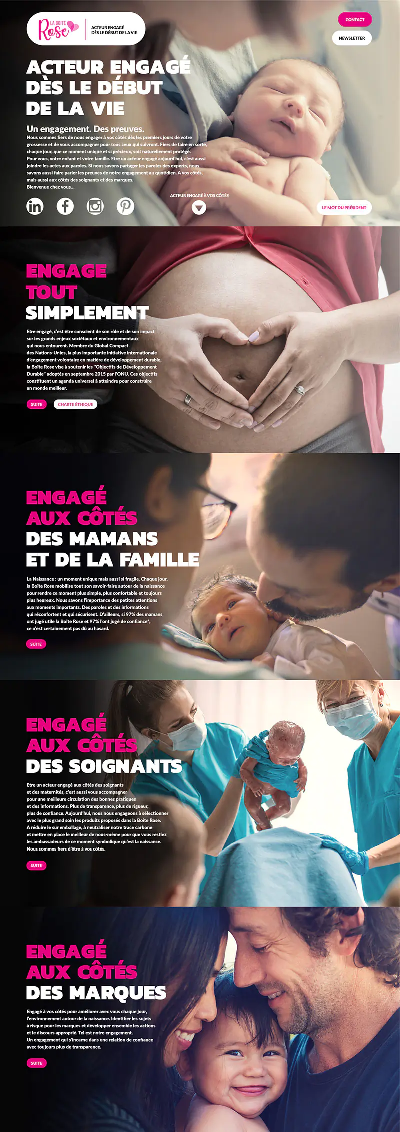 La Boîte Rose / Branding 5 La Boite Rose site internet D1