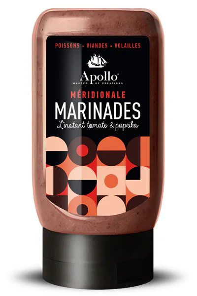 Marinades-Meridionale-packaging-M Sauces Méridionales Marinades - Apollo - Packaging Méridionale