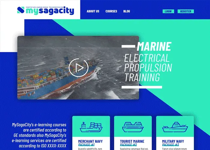Site E-Learning - My Sagacity pour la navigation maritime de marchandise, de tourisme et militaire