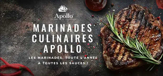 Site Marinades Culinaires Apollo - Marinades pour cuisinier - Groupe Solina