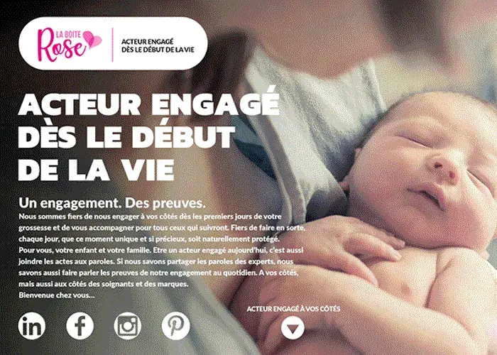 Site Institutionnel - La Boîte Rose - Conseils et services pour les parents et les bébés - Family Service