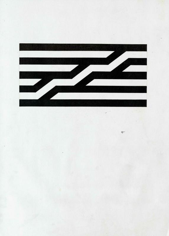 Logo final du centre Pompidou de Jean Widmer