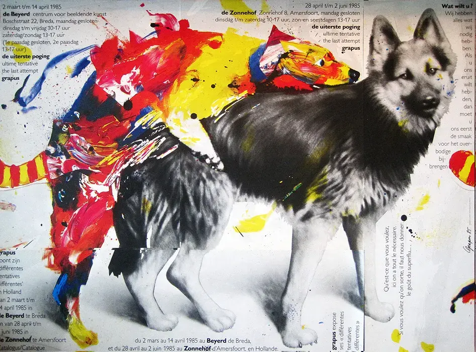 Affiche chien de Grapus