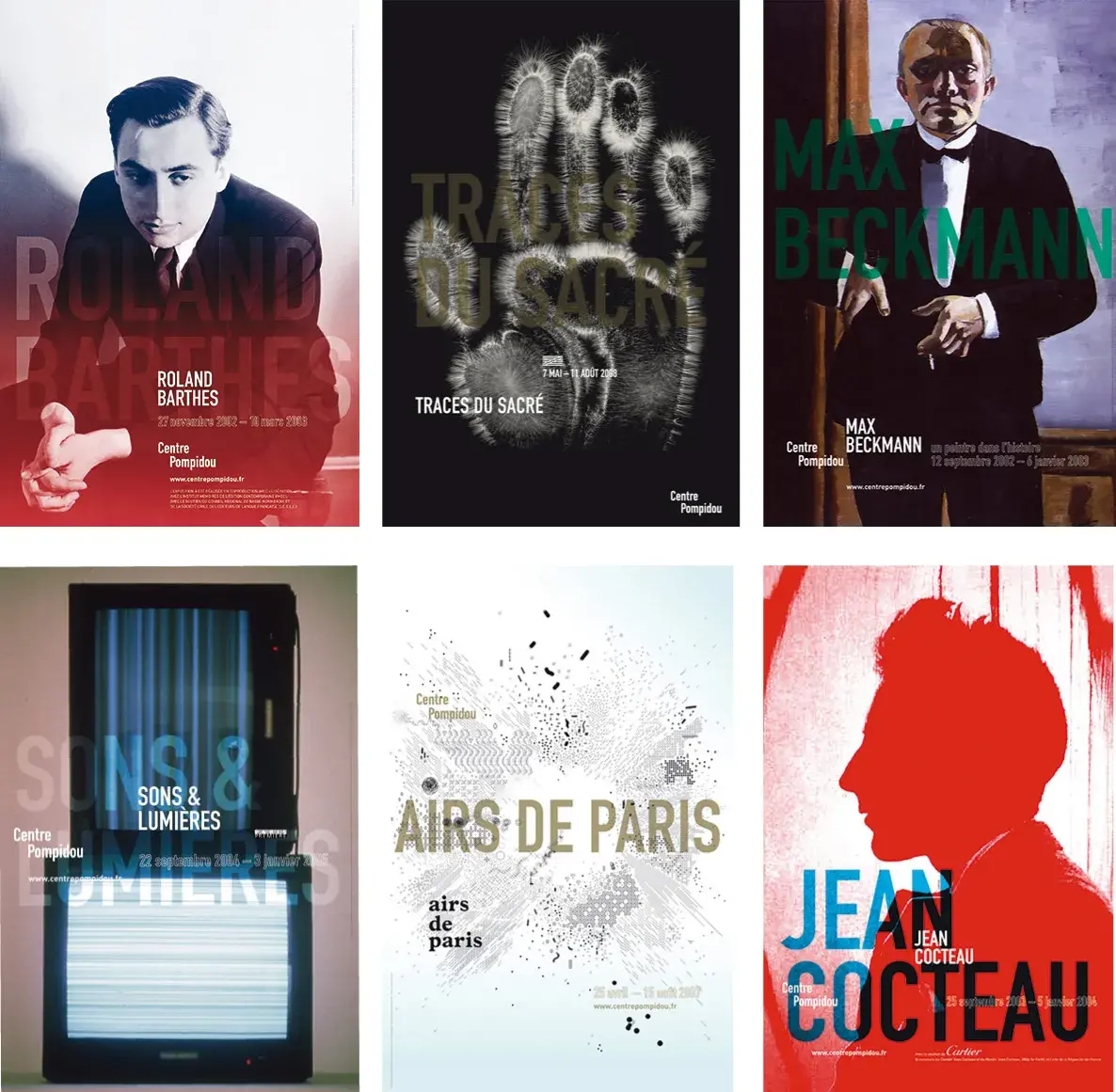 Affiches musée de Pompidou de Grapus