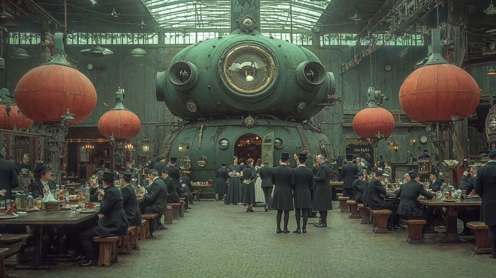 Usine ambiance post-futuriste