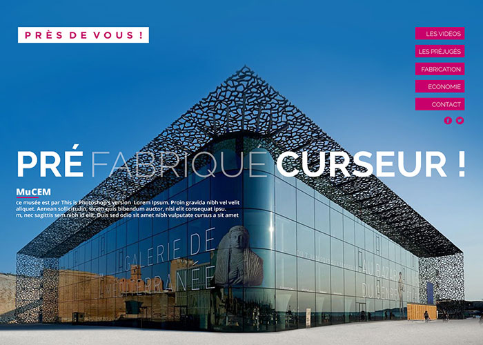 Site pour la Fédération de l'industrie du Béton