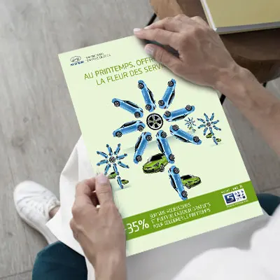 Campagne de promotion de printemps pour la marque de voiture Hyundai